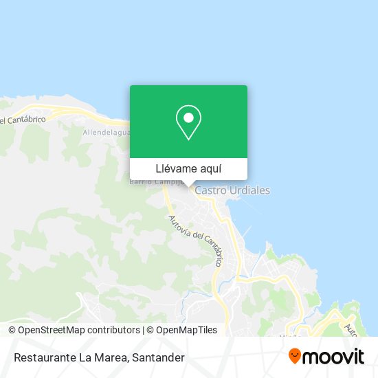 Mapa Restaurante La Marea