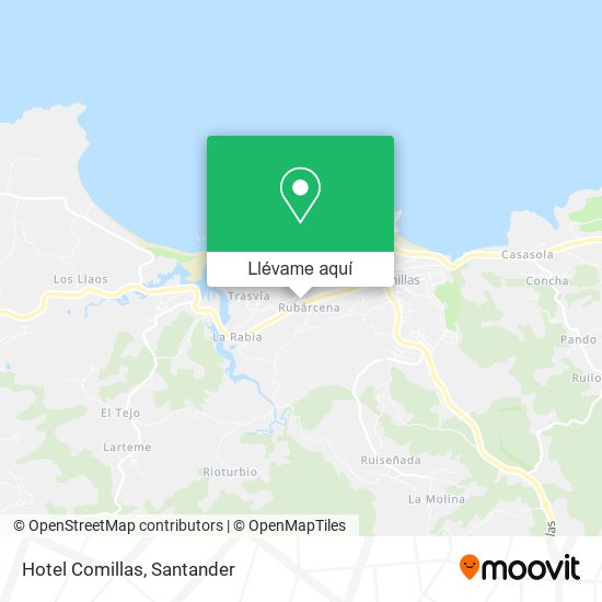 Mapa Hotel Comillas