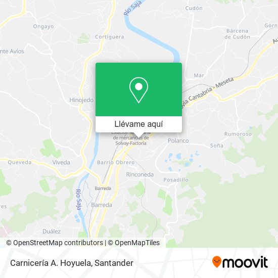 Mapa Carnicería A. Hoyuela