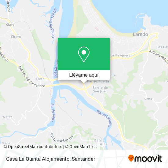 Mapa Casa La Quinta Alojamiento