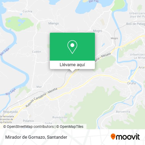 Mapa Mirador de Gornazo