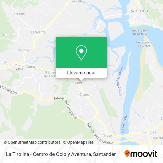 Mapa La Tirolina - Centro de Ocio y Aventura