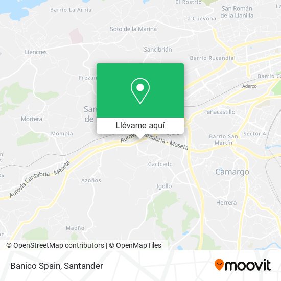 Mapa Banico Spain