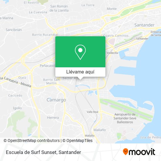 Mapa Escuela de Surf Sunset