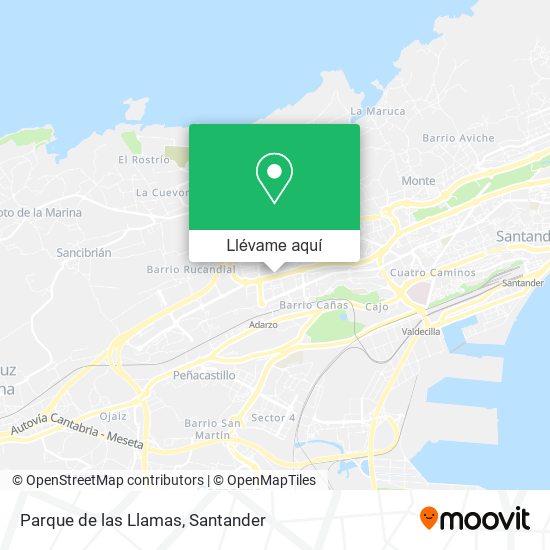 Mapa Parque de las Llamas