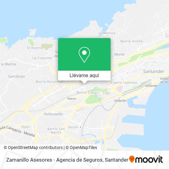 Mapa Zamanillo Asesores - Agencia de Seguros