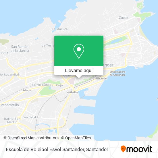 Mapa Escuela de Voleibol Esvol Santander