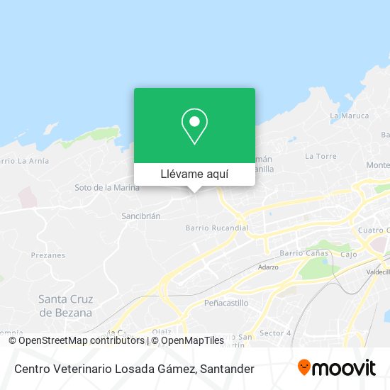 Mapa Centro Veterinario Losada Gámez
