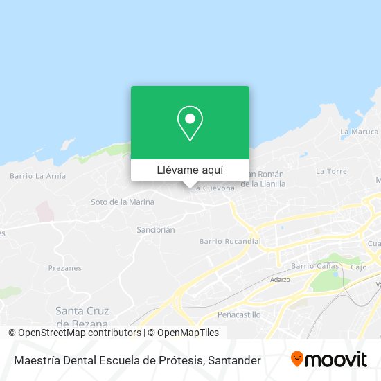 Mapa Maestría Dental Escuela de Prótesis