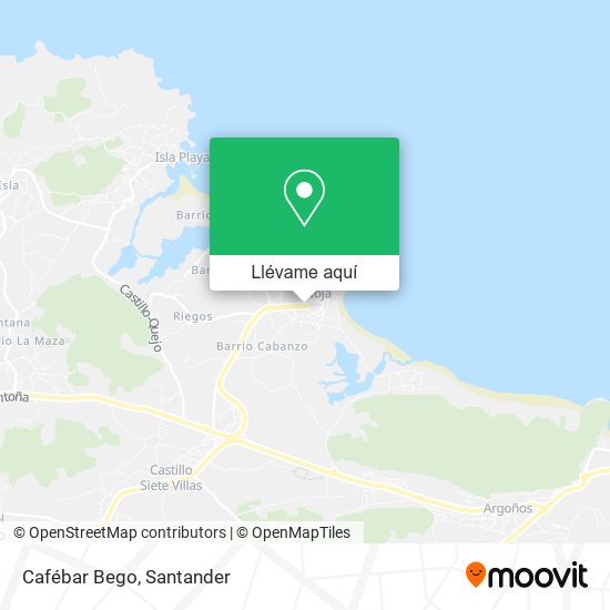 Mapa Cafébar Bego