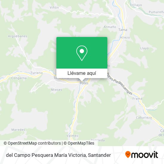 Mapa del Campo Pesquera María Victoria