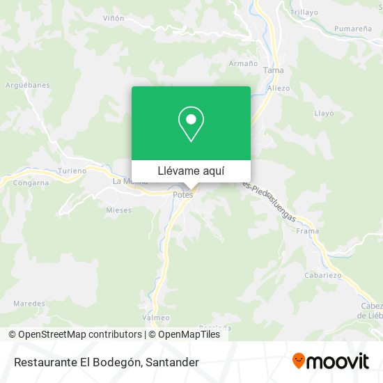 Mapa Restaurante El Bodegón