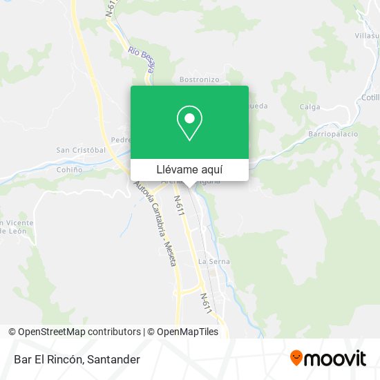 Mapa Bar El Rincón