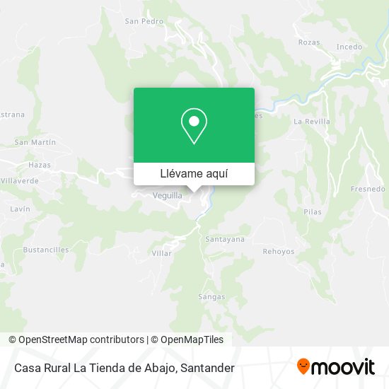 Mapa Casa Rural La Tienda de Abajo