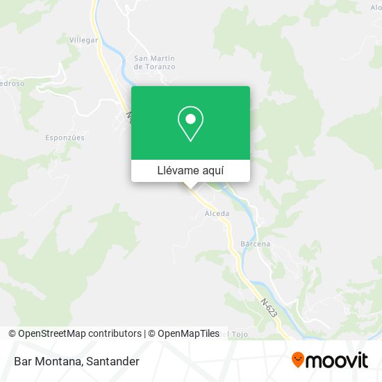 Mapa Bar Montana
