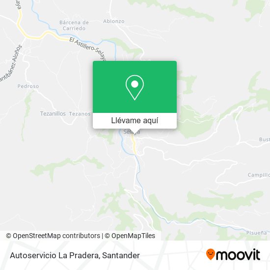 Mapa Autoservicio La Pradera