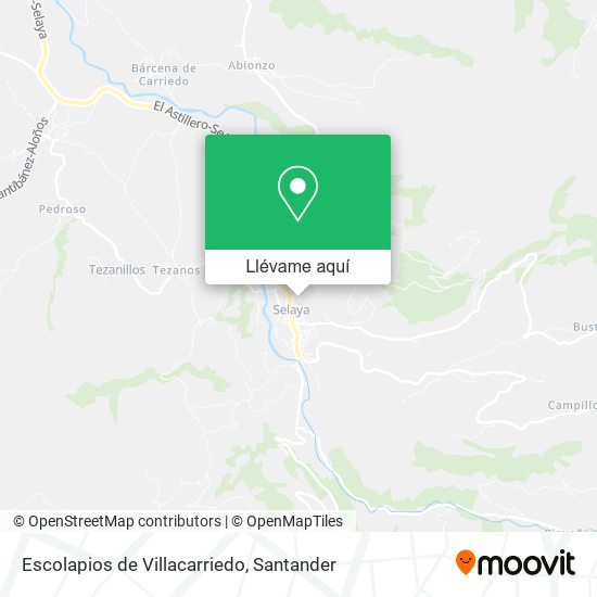 Mapa Escolapios de Villacarriedo