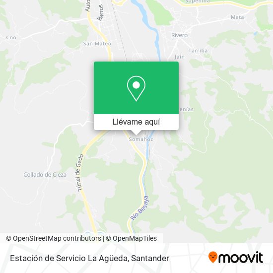 Mapa Estación de Servicio La Agüeda