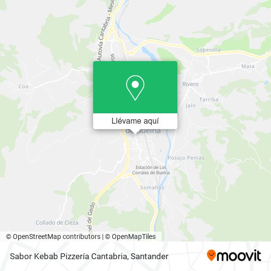 Mapa Sabor Kebab Pizzería Cantabria