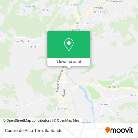 Mapa Castro de Pico Toro
