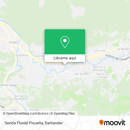 Mapa Senda Fluvial Pisueña