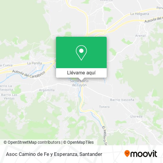 Mapa Asoc Camino de Fe y Esperanza