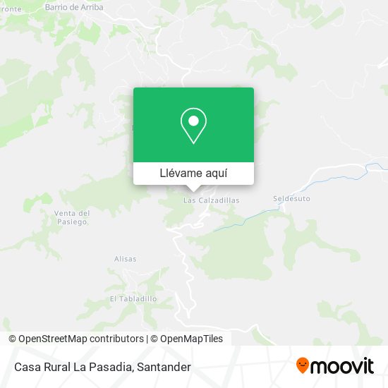 Mapa Casa Rural La Pasadia