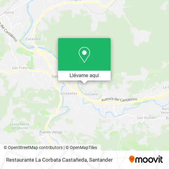 Mapa Restaurante La Corbata Castañeda