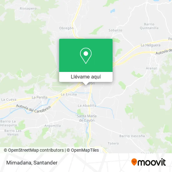 Mapa Mimadana