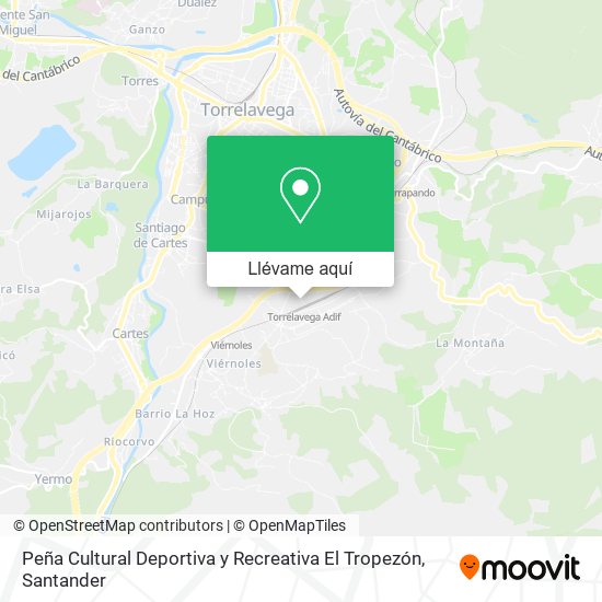 Mapa Peña Cultural Deportiva y Recreativa El Tropezón