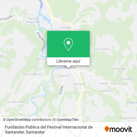 Mapa Fundación Publica del Festival Internacional de Santander