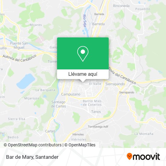 Mapa Bar de Mary