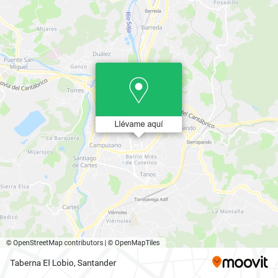 Mapa Taberna El Lobio