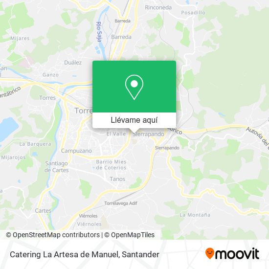 Mapa Catering La Artesa de Manuel