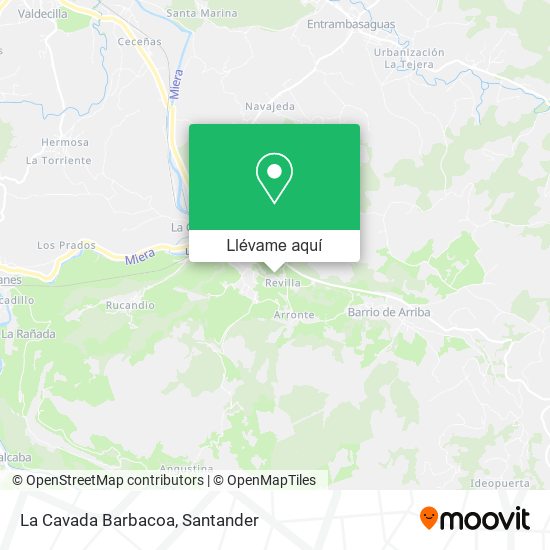 Mapa La Cavada Barbacoa