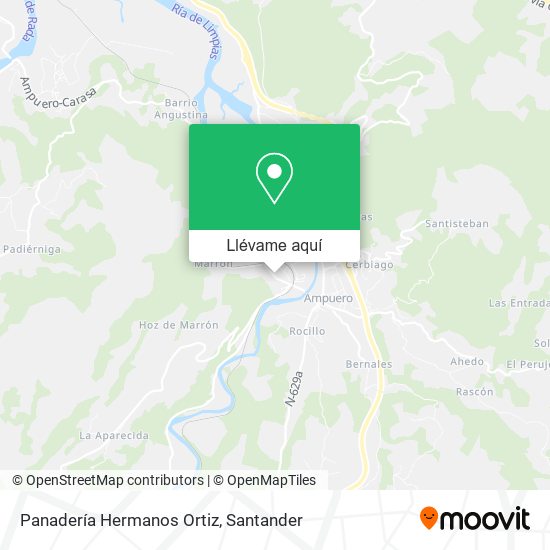 Mapa Panadería Hermanos Ortiz