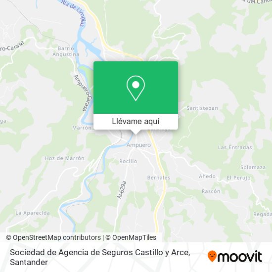 Mapa Sociedad de Agencia de Seguros Castillo y Arce