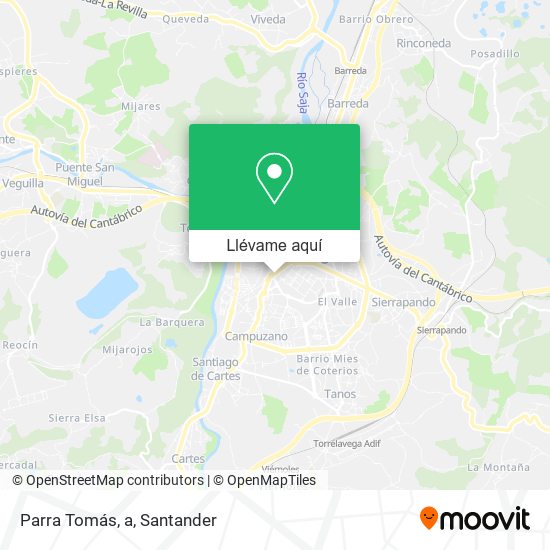 Mapa Parra Tomás, a
