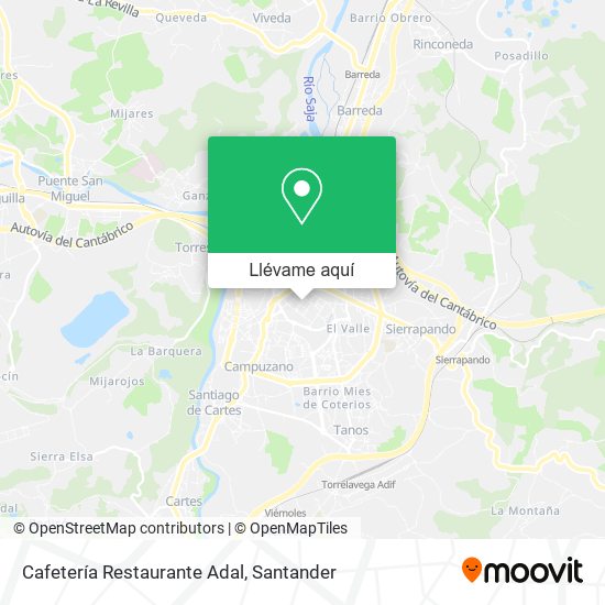 Mapa Cafetería Restaurante Adal