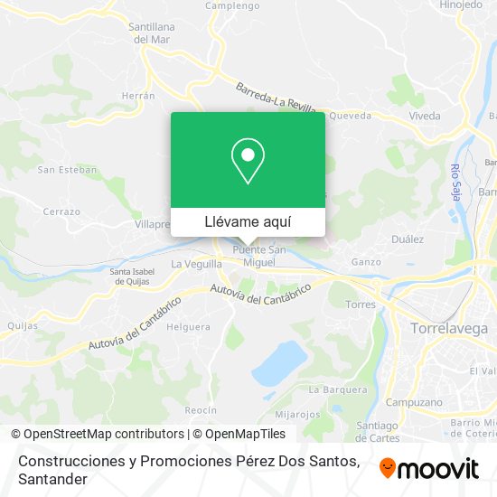 Mapa Construcciones y Promociones Pérez Dos Santos