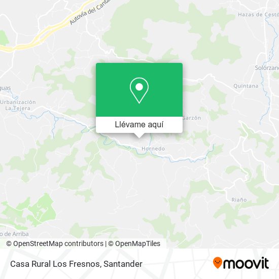 Mapa Casa Rural Los Fresnos