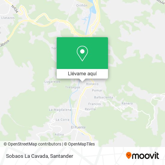 Mapa Sobaos La Cavada