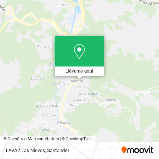 Mapa LAVA2 Las Nieves