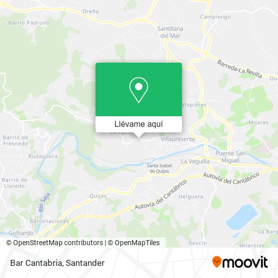 Mapa Bar Cantabria