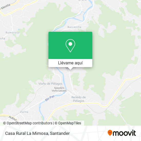 Mapa Casa Rural La Mimosa
