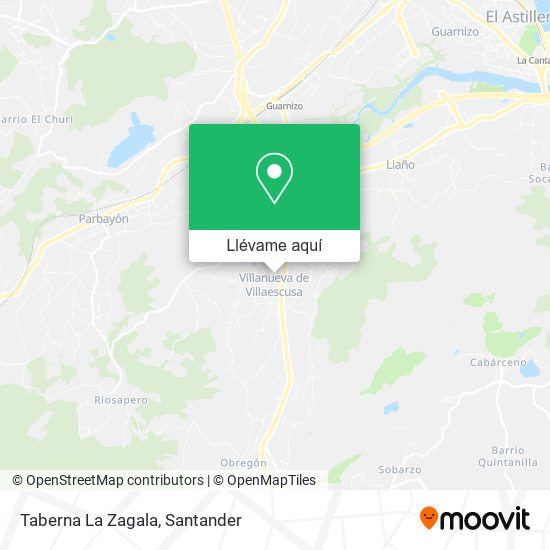 Mapa Taberna La Zagala