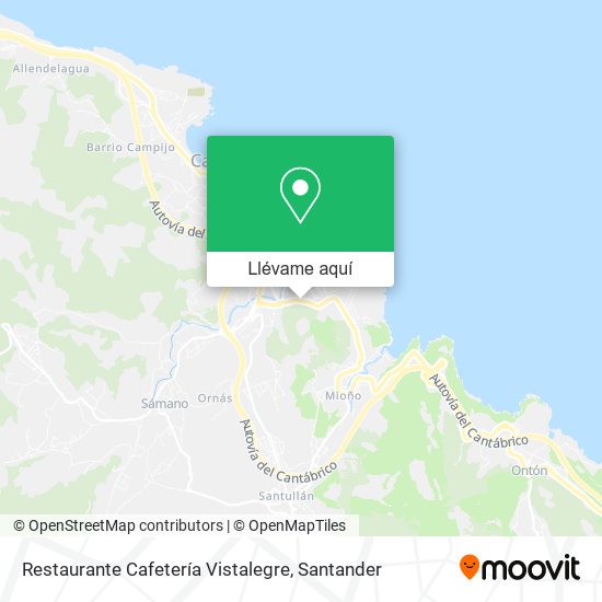 Mapa Restaurante Cafetería Vistalegre