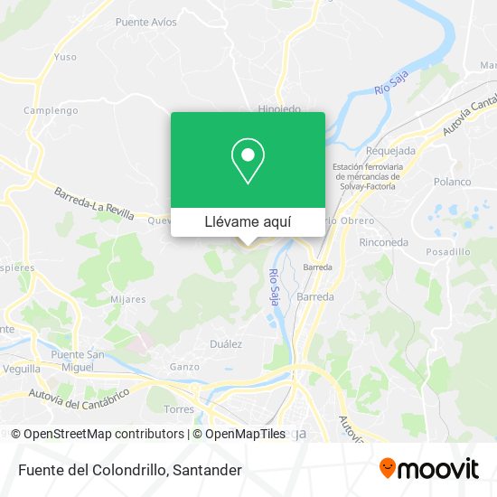 Mapa Fuente del Colondrillo