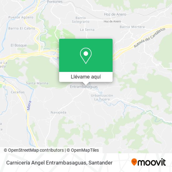 Mapa Carnicería Angel Entrambasaguas