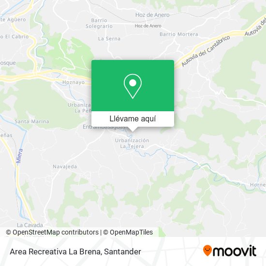 Mapa Area Recreativa La Brena
